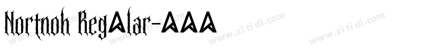 Nortnoh Regular字体转换